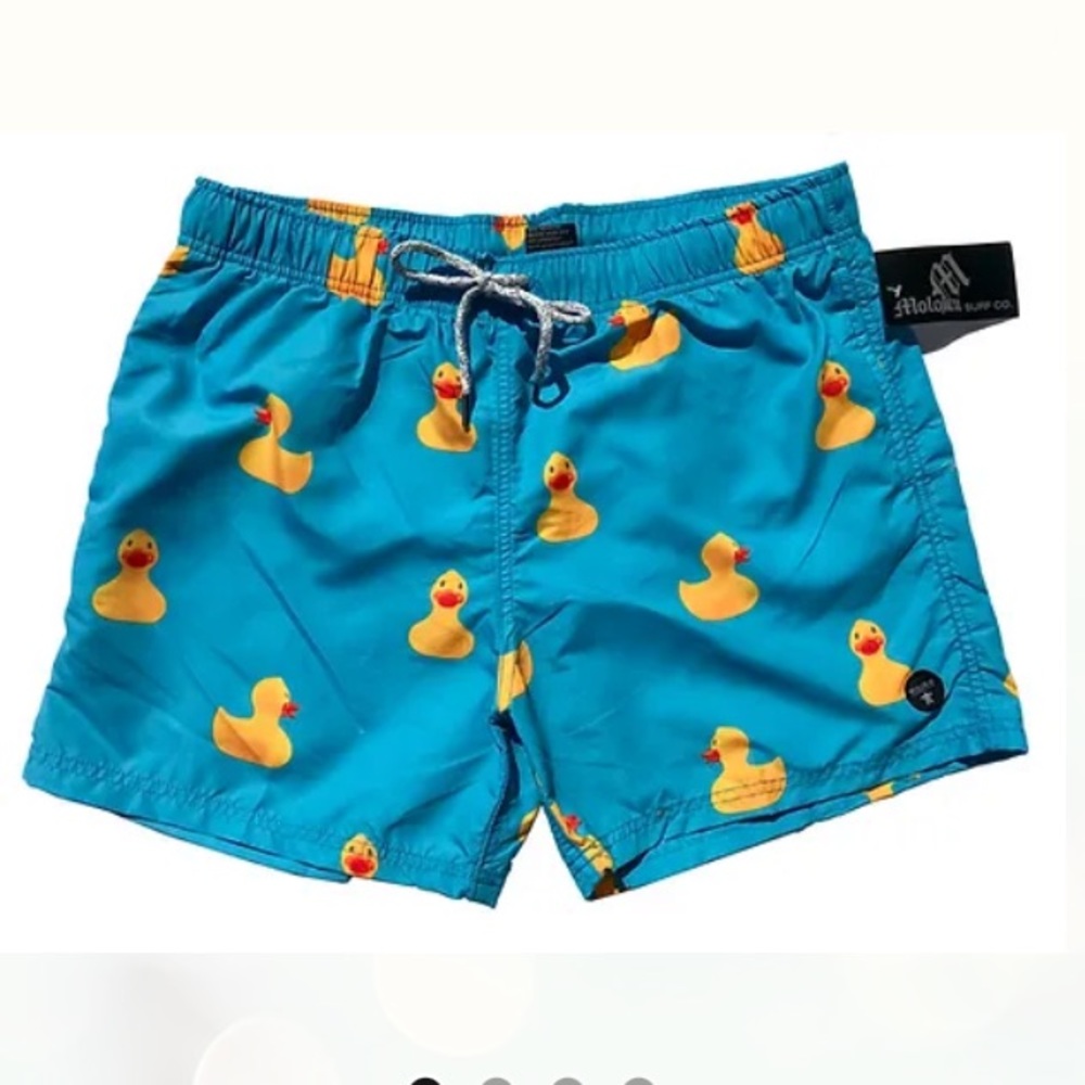 Molokai Surf Duckie Men’s Bathing Suit Board Shorts Size M